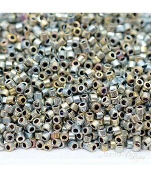 Beads Delica DB0546 Palladium Silver Gold Iris, 5 grams
