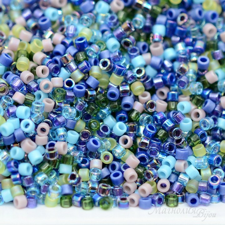 Beads Delica Mix14 Gemstones, 5 grams
