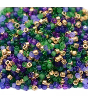 Beads Delica Mix9038 Mardi Gras, 5 grams