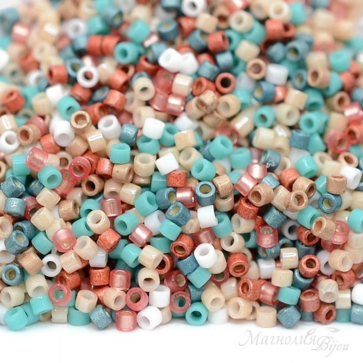 Beads Delica Mix9082 Coral Desert, 5 grams