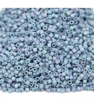 Beads Delica DBS0376 Matte Metallic Lt.Gray/Blue, 5 grams