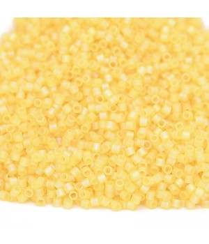 Beads Delica DBS0854 Matte Pale Yellow AB, 5 grams