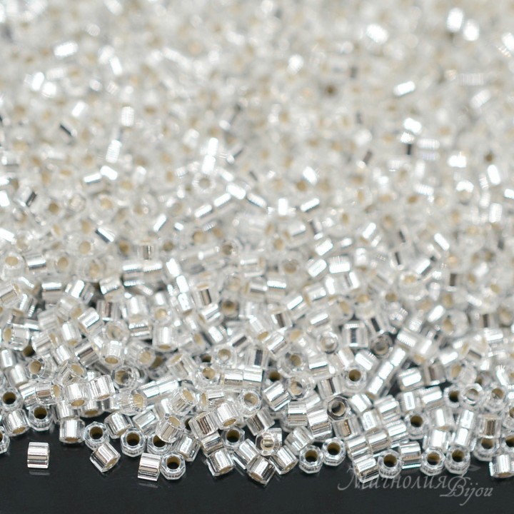 Бисер Delica Hex Cut DBC0041 S/L Crystal, 5 грамм