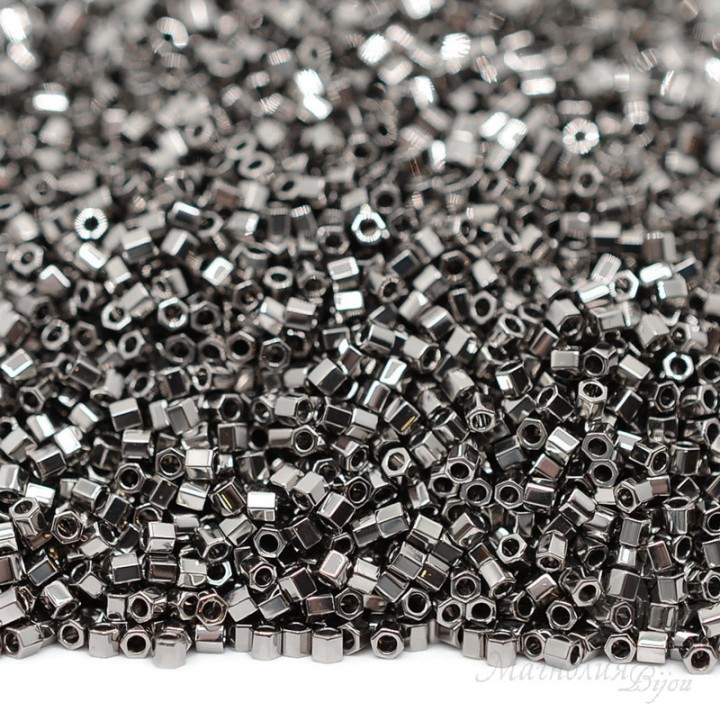 Beads Delica Hex Cut DBSC0021 Steel, 5 grams