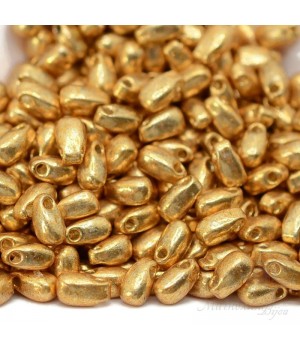 Бисер Miyuki Long Drop 3:5.5мм 4202 Duracoat Galvanized Gold, 10 грамм