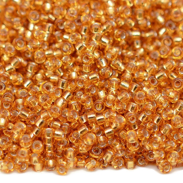 Beads round 0004 11/0 S/L Dark Gold, 5 grams