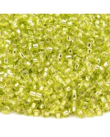 Round seed beads 0014 11/0 S/L Chartreuse, 5 grams