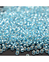 Бисер круглый 0018 11/0 Silver Lined Aqua, 5 грамм