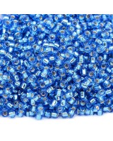 Бисер круглый 0019 11/0 Silver Lined Sapphire, 5 грамм