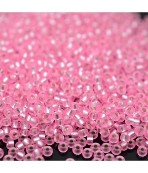 Бисер круглый 0022 11/0 S/L Pink, 5 грамм