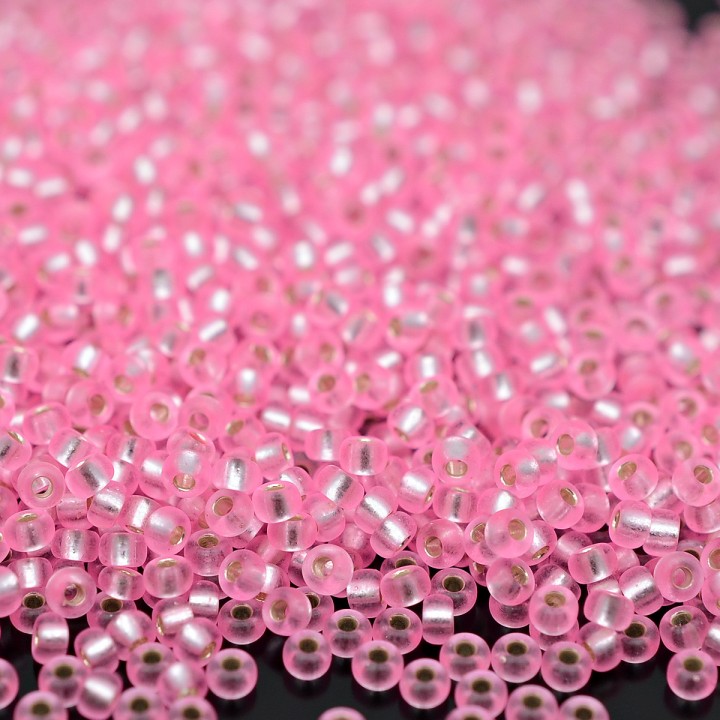 Бисер круглый 0022 11/0 S/L Pink, 5 грамм