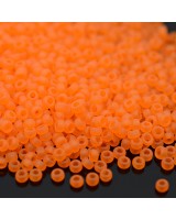 Бисер круглый 0138F 11/0 Matte Transparent Orange, 5 грамм