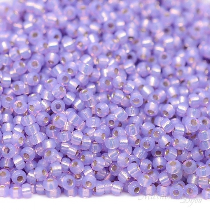 Round beads 0574 11/0 S\L Lavender Alabaster, 5 grams