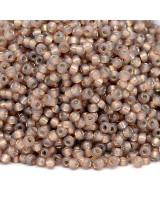 Бисер круглый 0641 11/0  S/L Bronze Alabaster, 5 грамм