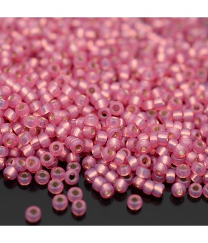 Бисер круглый 0645 11/0  S/L Dark Rose Alabaster, 5 грамм