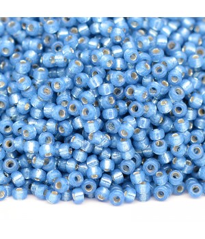 Бисер круглый 0648 11/0  S/L Dark Sky Blue, 5 грамм