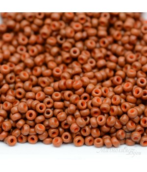 Round beads 2043 11/0 Special Dyed Chocolate Brown, 5 grams