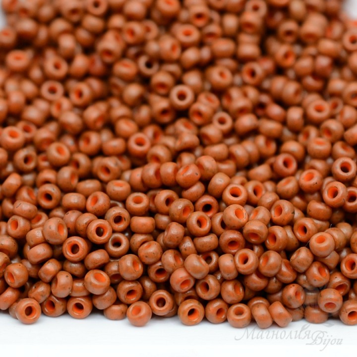 Round beads 2043 11/0 Special Dyed Chocolate Brown, 5 grams