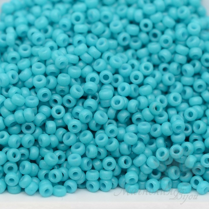 Beads round 2050 11/0 Dyed Bright Turquoise, 5 grams