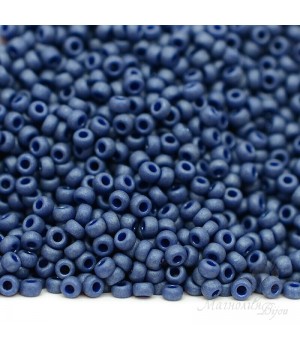 Beads round 2075 11/0 Matte Cobalt, 5 grams
