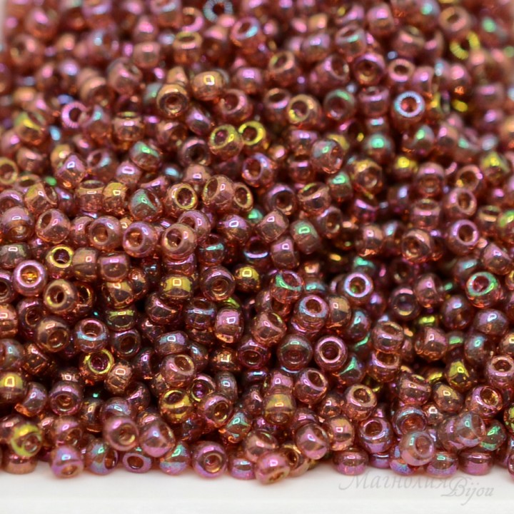 Beads round 0301 11/0 Rose Gold Luster, 5 grams