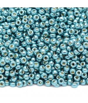 Beads round 4217 11/0 Duracoat Galvanized Seafoam, 5 grams