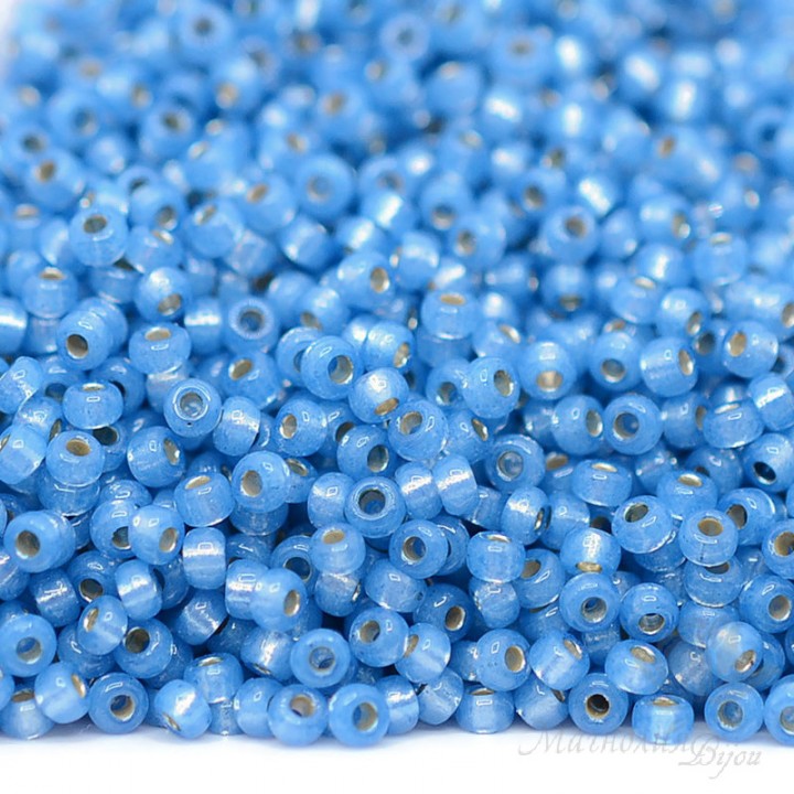 Round beads 4242 11/0 Duracoat S/L Agua, 5 grams