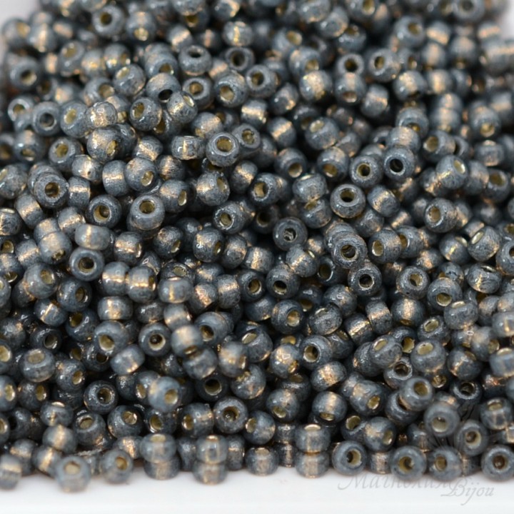 Round beads 4251 11/0 Duracoat S/L Charcoal, 5 grams