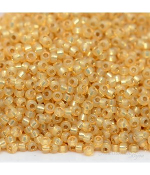 Round beads 0578 11/0 Light Amber, 5 grams