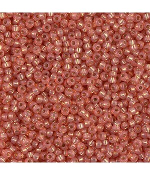 Round seed beads 0553 Dark Peach S/L Alabaster, 5 grams