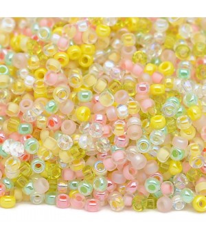 Miyuki Round seed beads 11/0 MIX-09 Pink Lemonad, 5 grams