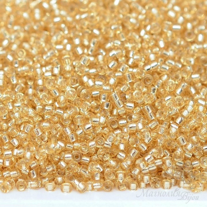 Round beads 0003 15/0 S/L Gold, 5 grams