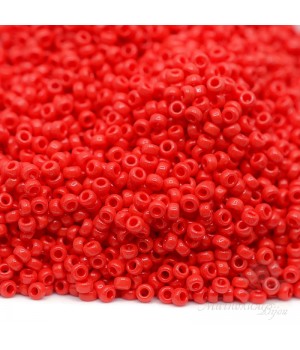 Round beads 0408 15/0 Opaque Red, 5 grams