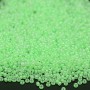 Round Luminescent Beads 1120 15/0 Luminous Mint Green, 5 grams