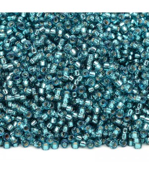 Round Miyuki beads 1424 15/0 S/l Teal, 5 grams