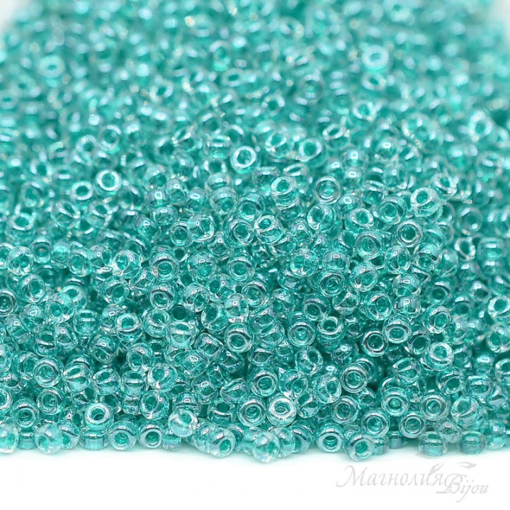 Beads round 1555 15/0 Teal Crystal, 5 grams