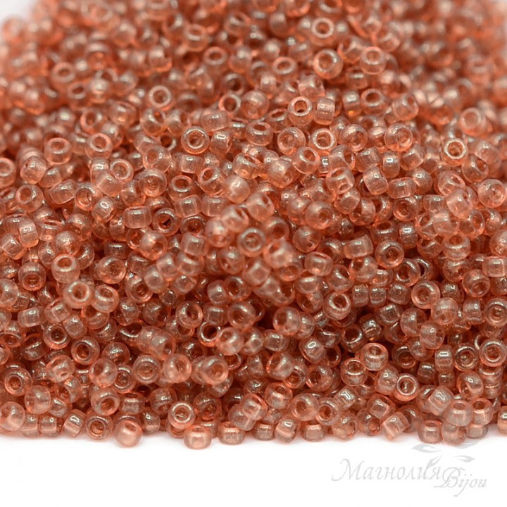 Beads round 1887 15/0 Apricot Topaz Golg Luster, 5 grams
