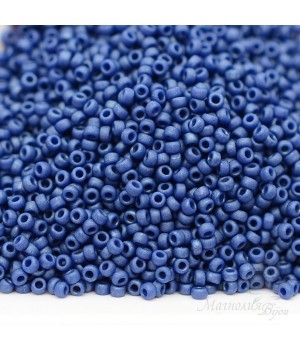 Beads round 2075 15/0 Matte Cobalt, 5 grams