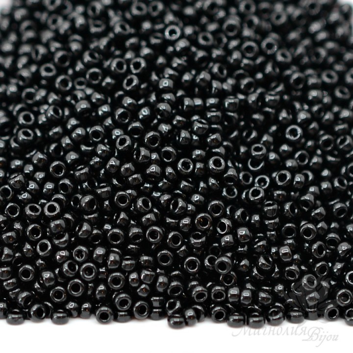 Round beads 0401 15/0 Black, 5 grams