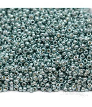 Round beads 4216 15/0 Duracoat Galvanized Dark Seafoam, 5 grams