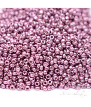 Beads round 4220 15/0 Duracoat Galvanized Eggplant, 5 grams