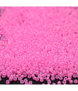 Round Luminescent Beads 4299 15/0 Cotton Candy, 5 grams