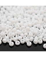 Бисер круглый 0402 8/0 Opaque White, 5 грамм