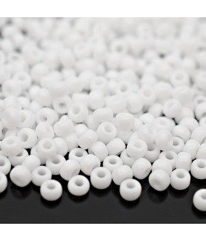Rocalla Miyuki 0402 8/0 Opaque White, 5g
