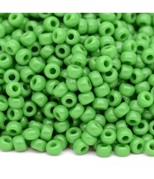 Round beads Miyuki 0411 8/0 Opaque Jade Green, 5 grams