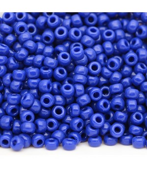 Бисер круглый 0414 8/0 Opaque Cobalt, 5 грамм
