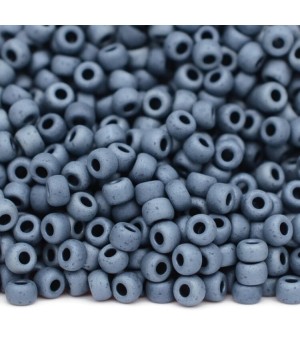Round beads Miyuki 1254(2001) 8/0 Matte Gunmetal, 5 grams