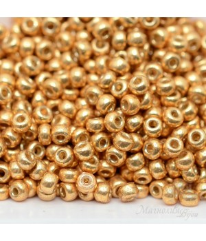 Бисер круглый 4202 8/0 Duracoat Galvanized Gold, 5 грамм