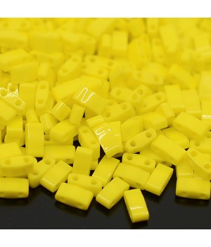 Бисер Миюки Half TILA 404 Opaque Yellow, 5 грамм