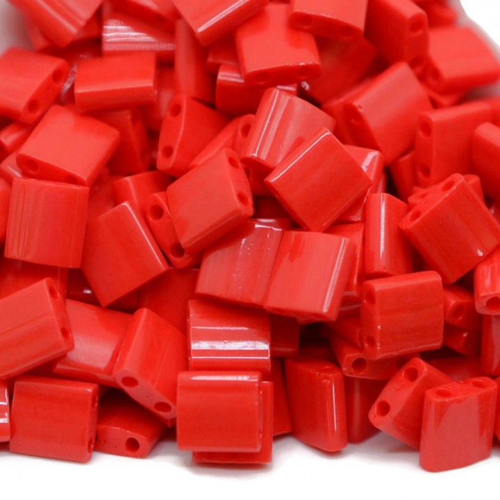 Miyuki beads TILA 408 Opaque Red, 5 grams